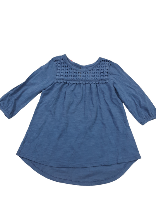 Blue smock style top size 5
