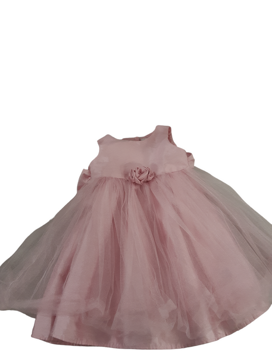 Pink Rose Tulle Dress 6-12months
