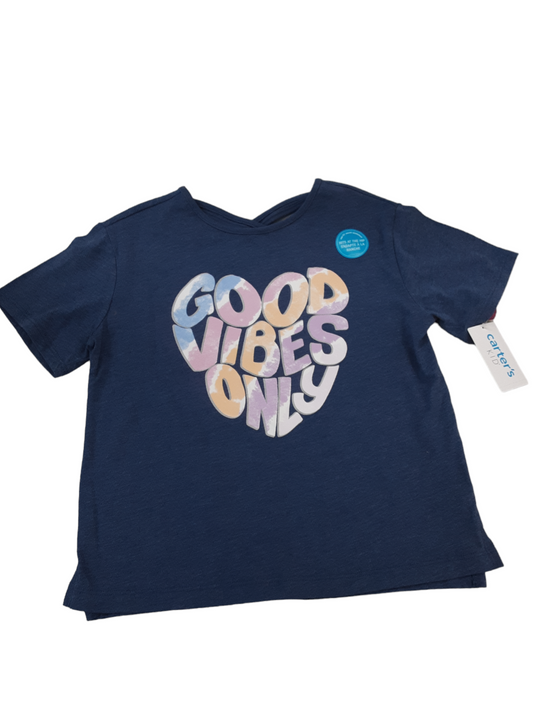 Good vibes only top with key hole back size 8