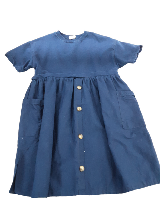 Navy cotton dress size 6