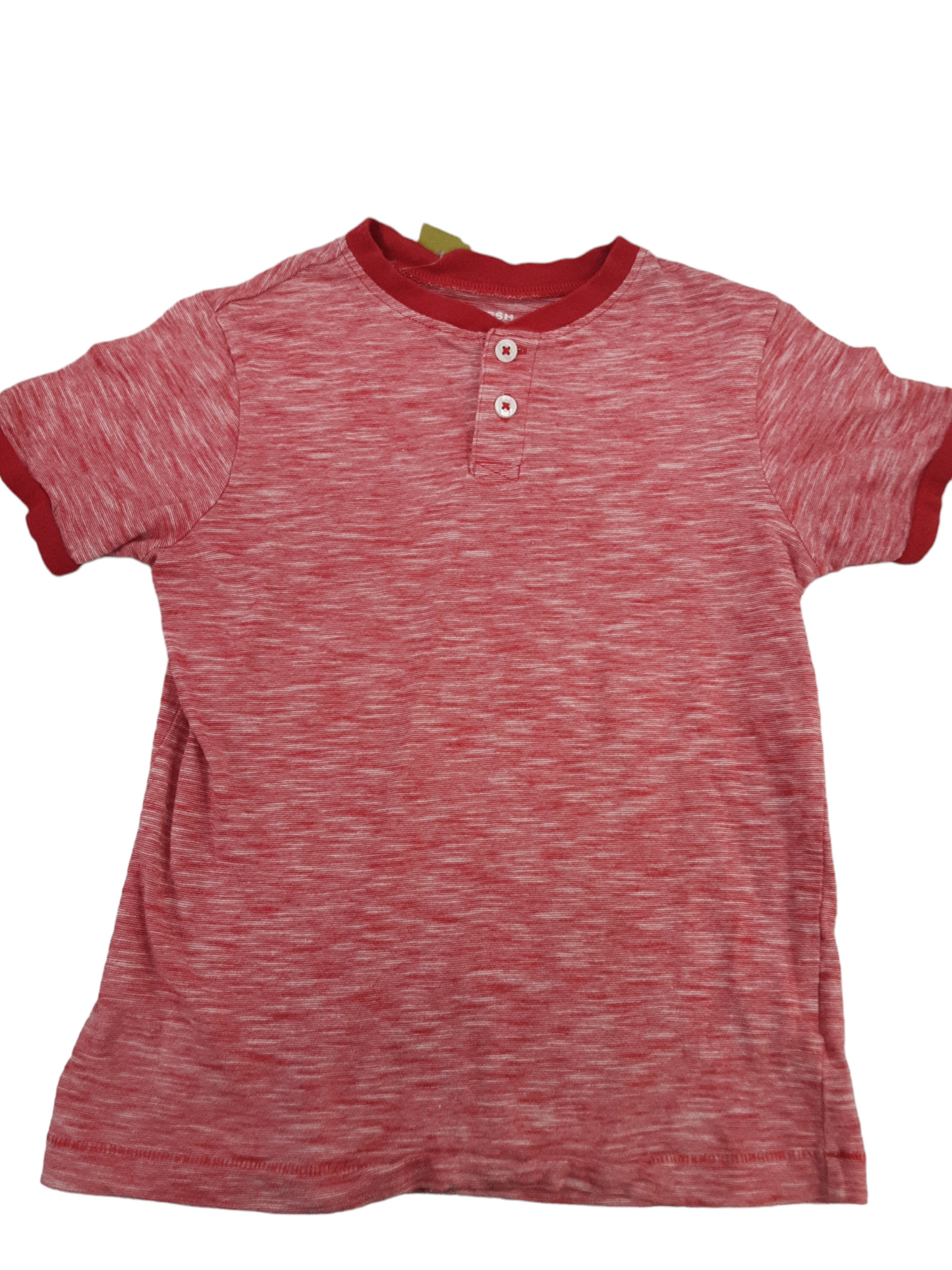 Red & white Heather top size 6