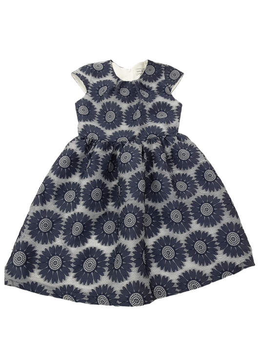 Blue poofy floral dress size 10