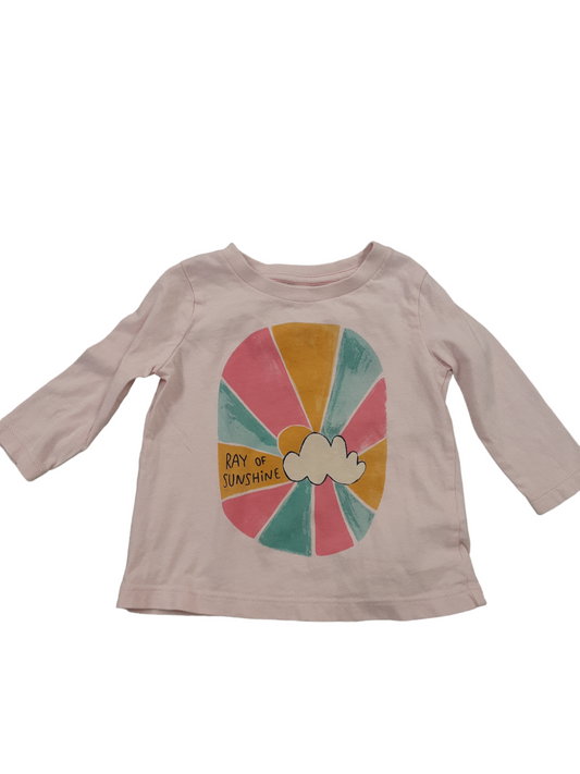 "Little Ray of Sunshine" top size 6-12months
