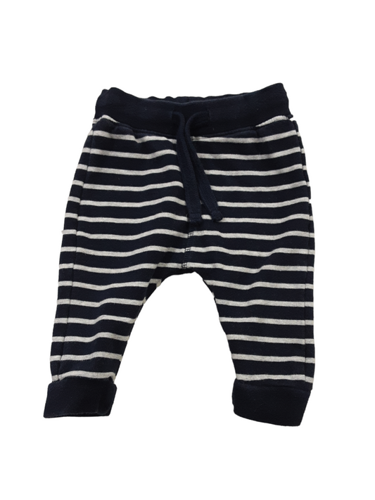 Striped, Navy&Grey Comfy pant size 3-6months