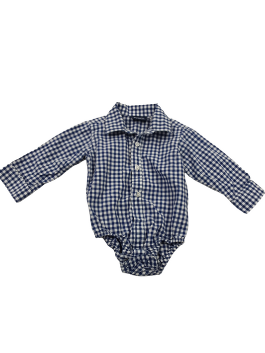 Small checkered onsie shirt size 6-9months