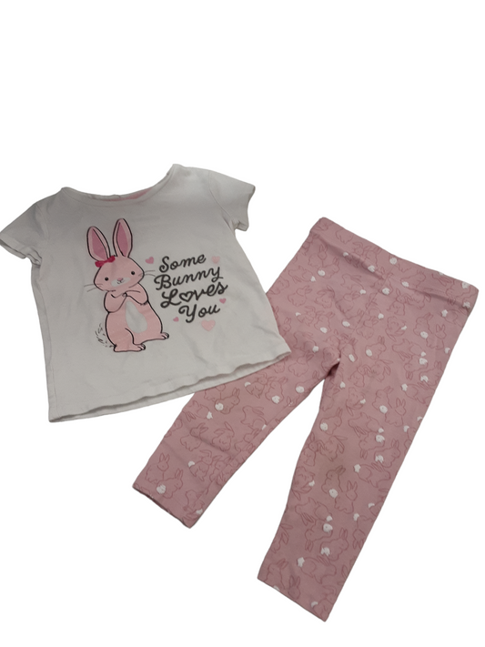 Some Bunny Loves You 2 pc size 2, 18-24months