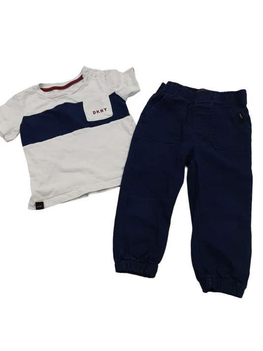 2 pc DKNY set, size 24months