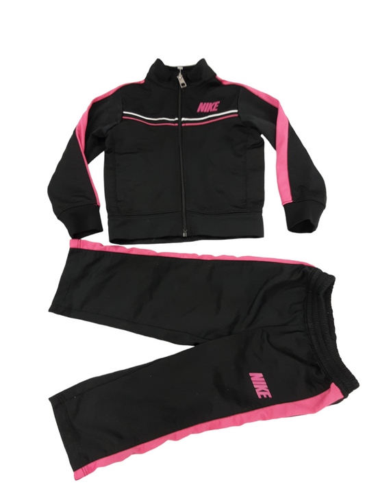 24 month pink and black track suit