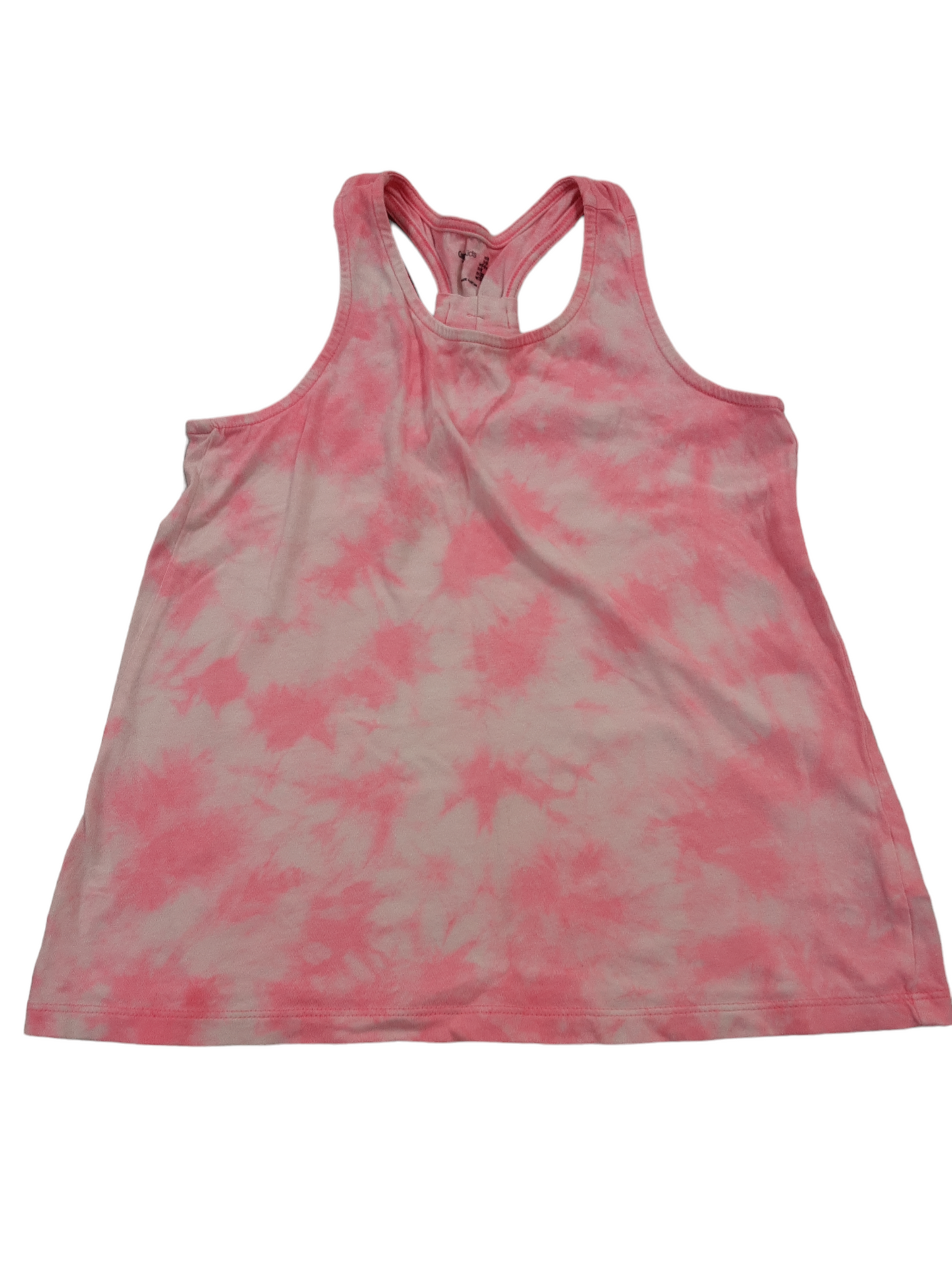 Pink/white tie die tank size 8-9