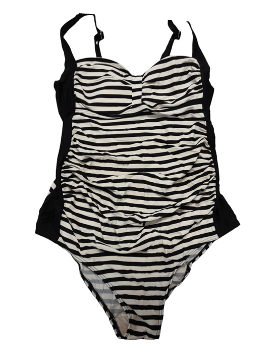 1pc stripped swimsuit large