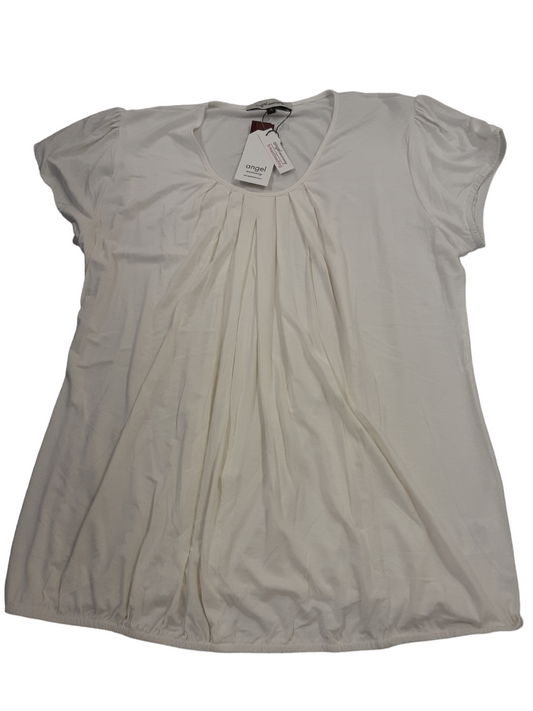 Cream Maternity top(nursing friendly) size XL