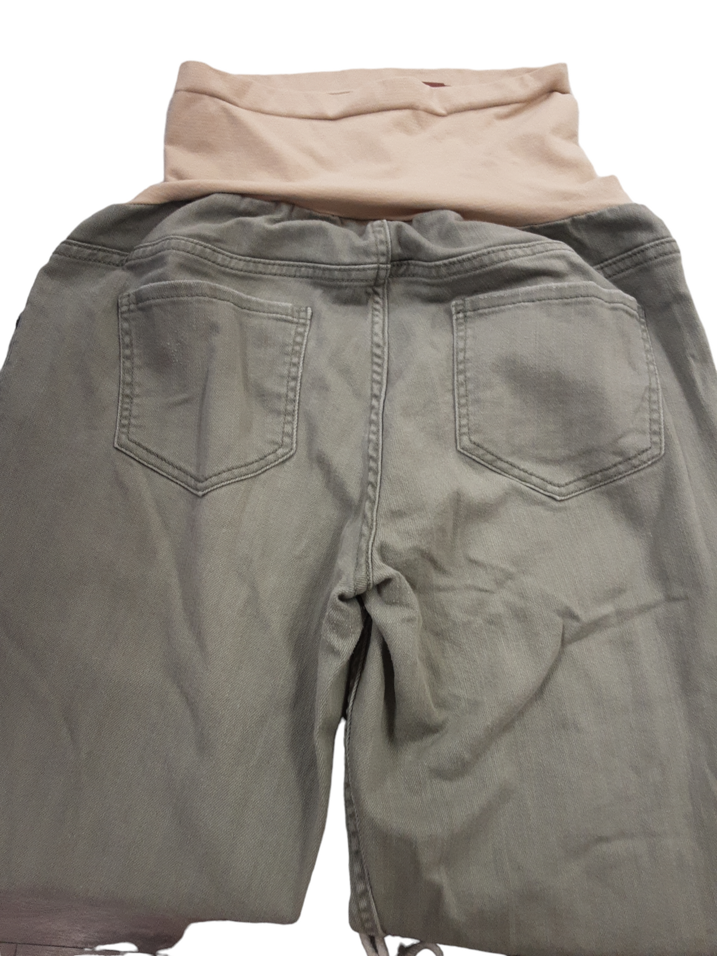 Distressed khaki pant full panel size Large