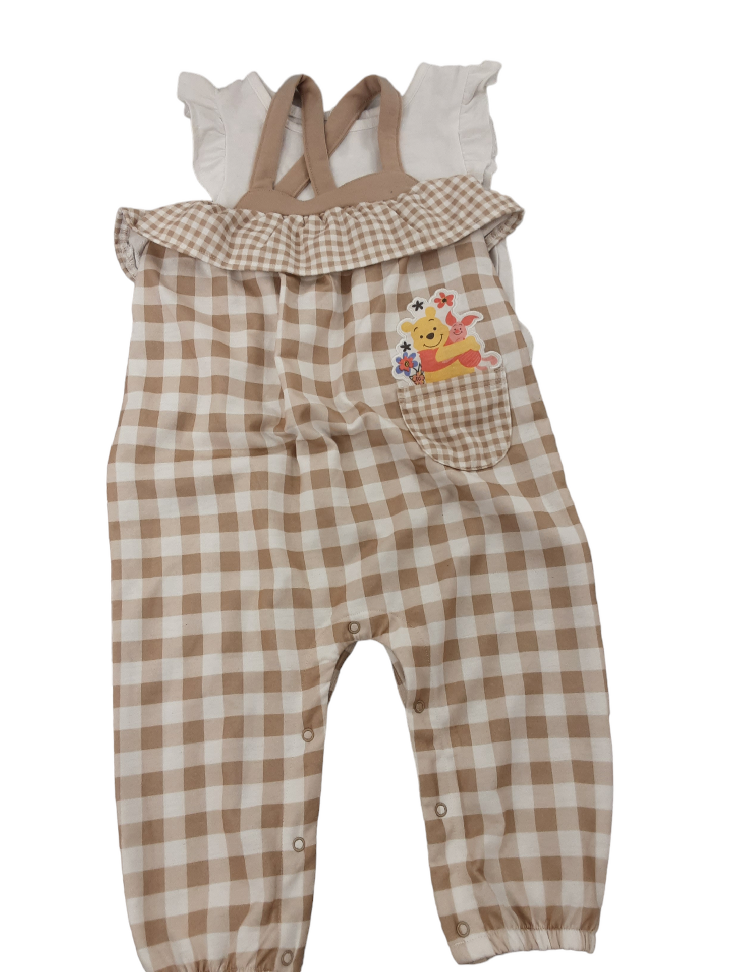 Girls 24m two pc overalls and shirt