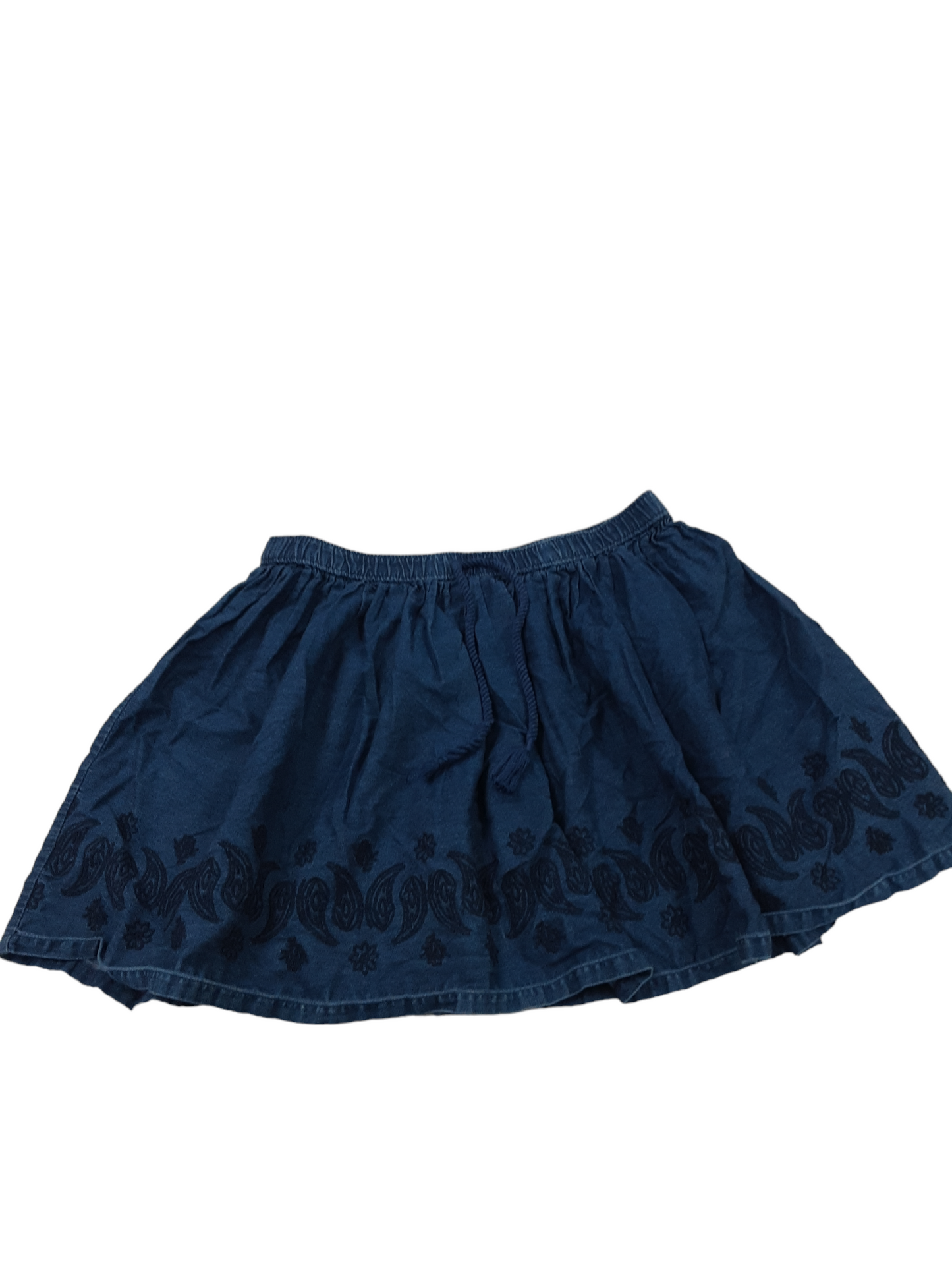 Denim Embroidered skirt, size XL