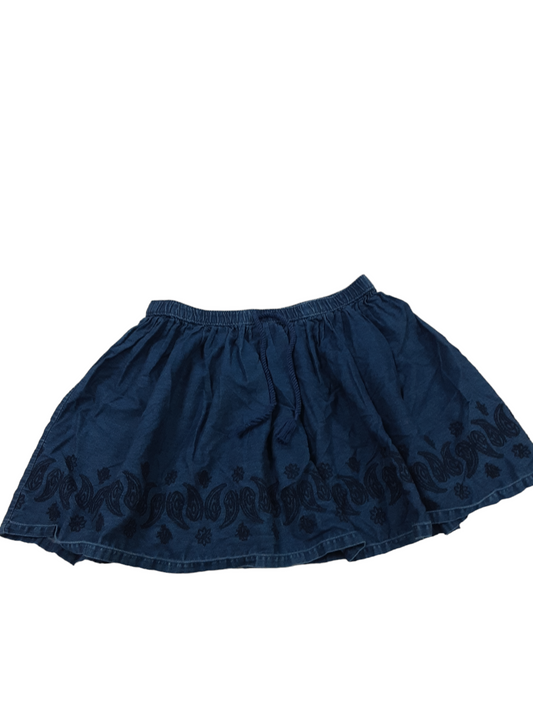 Denim Embroidered skirt, size XL