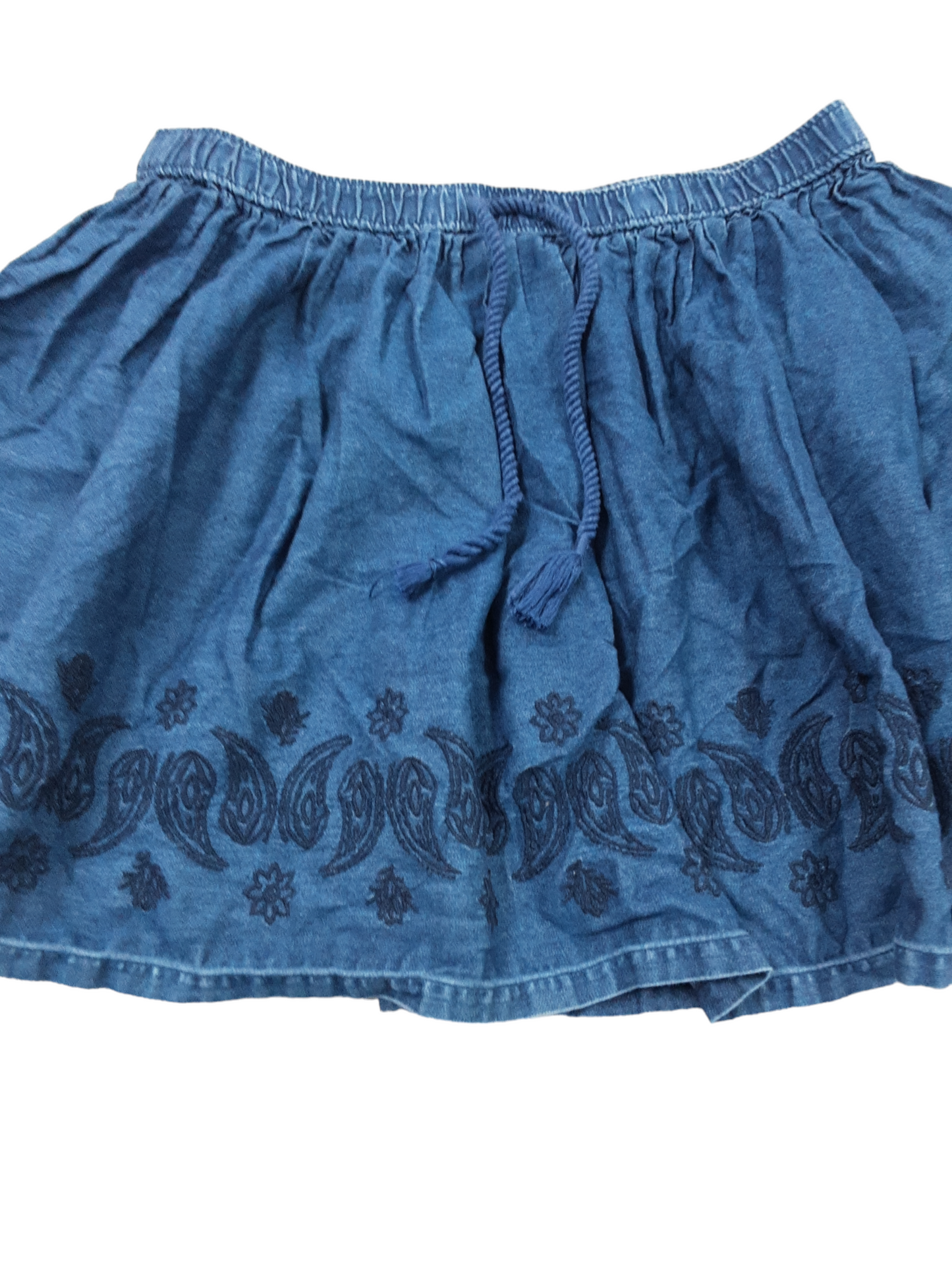 Denim Embroidered skirt, size XL