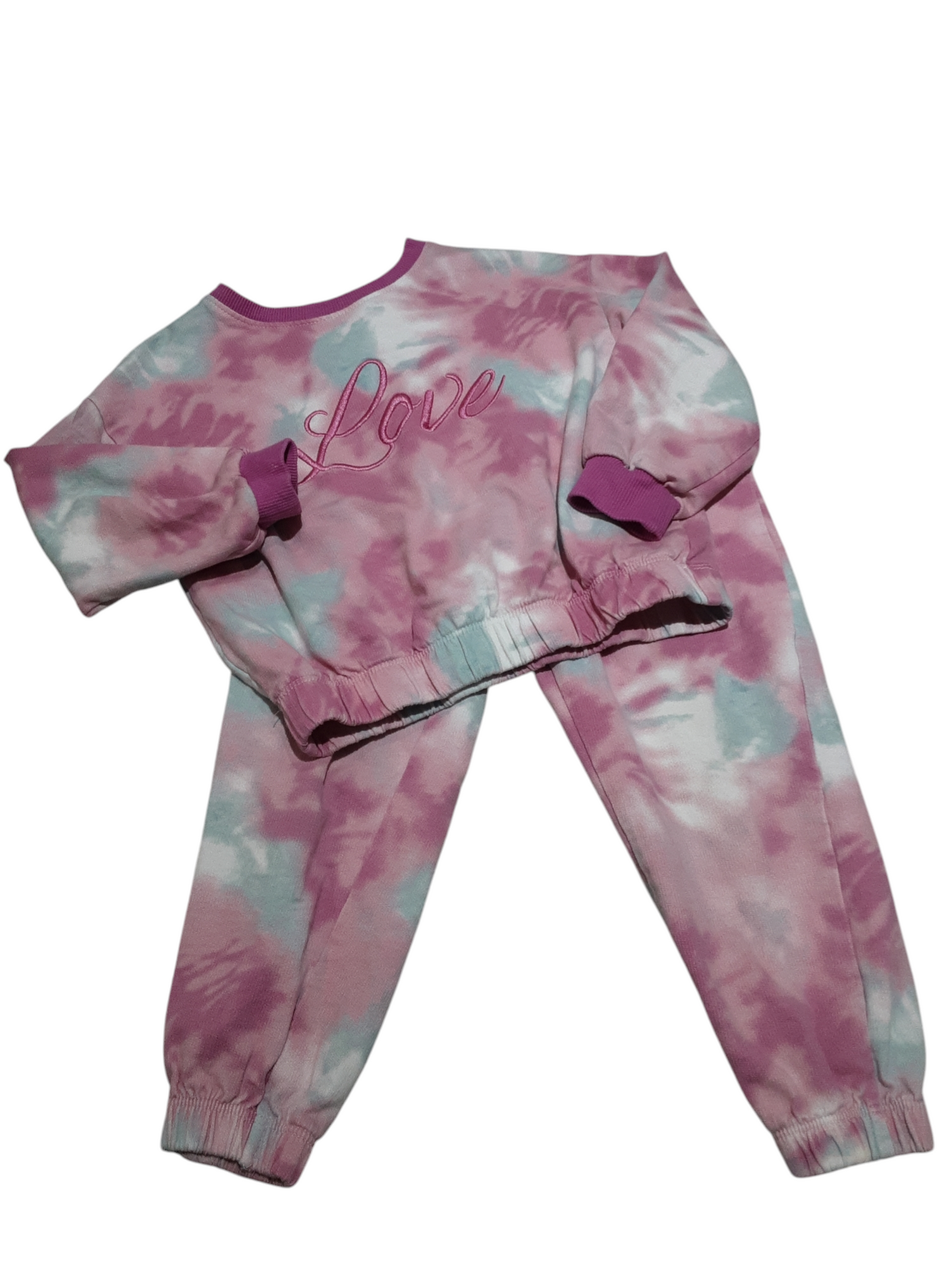 2 Pc Tie Dye Lounge Set 4T