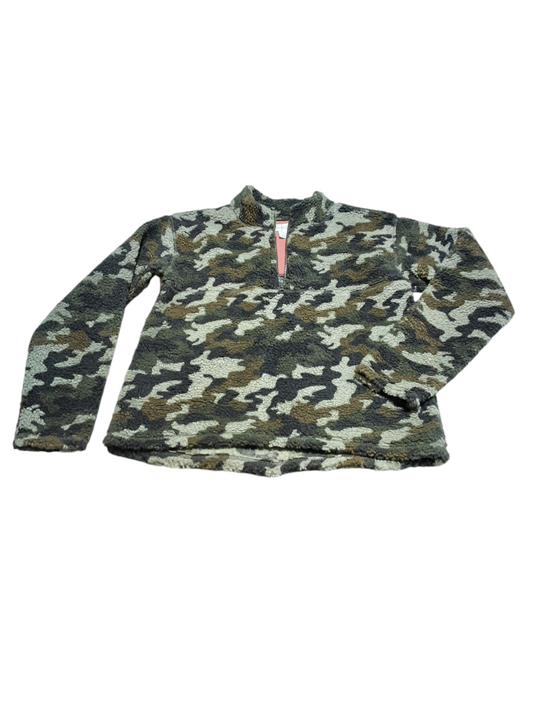 Fleece Camo Half Zip, size 14/16