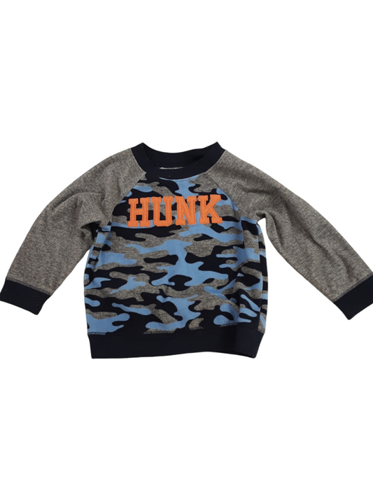 Camouflage Hunk top, size 18months