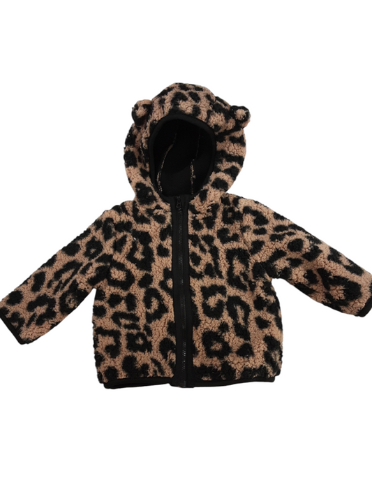 Leopard Print jacket, size 3-6months