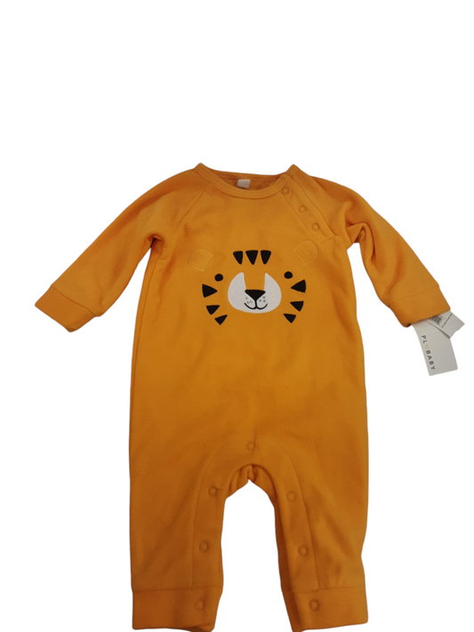 Soft plush tiger romper, size 6months