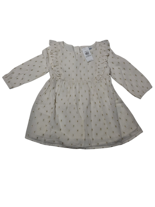 Gold Polka Dot Dress, size 12-18m