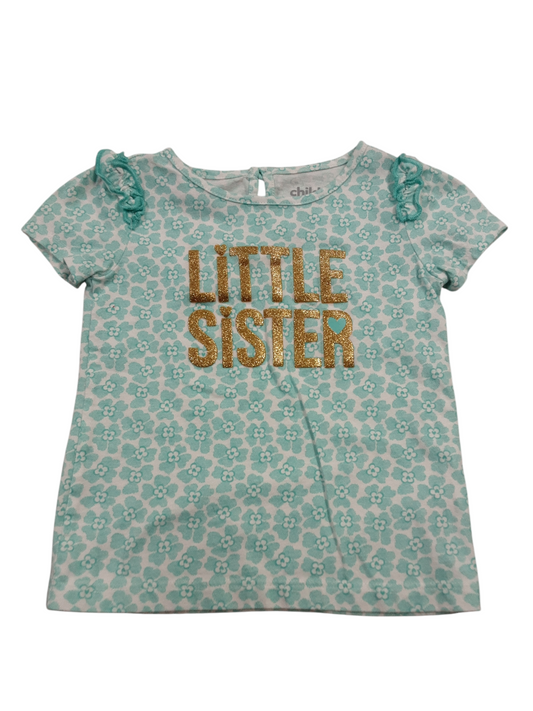 Little sister tshirt size 18months
