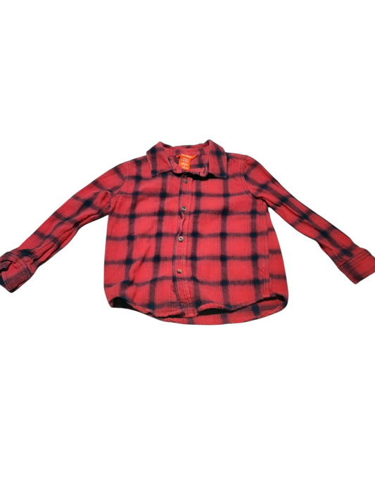 Plaid Flanel Button Up, size 5T