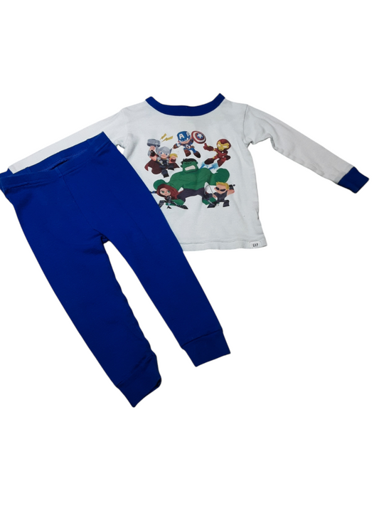 2pc Avengers PJs, size 18-24m