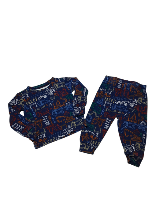 2 piece truck pajamas size 3-6m