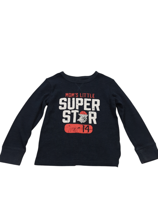 Moms Little Super Star Ribbed Top size 4