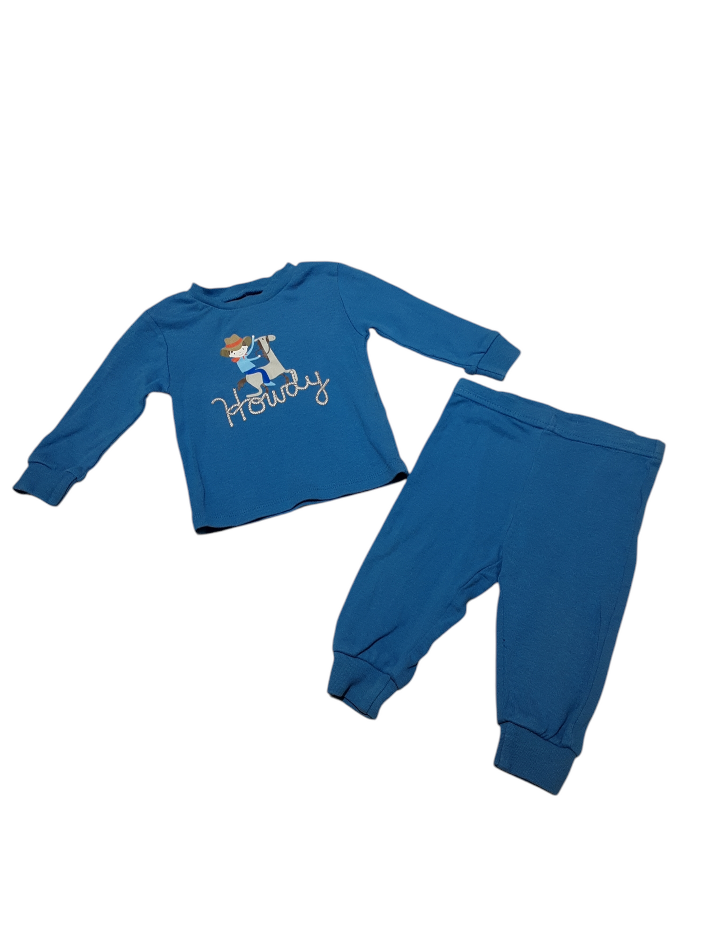 2 piece cowboy pajamas size 3-6m