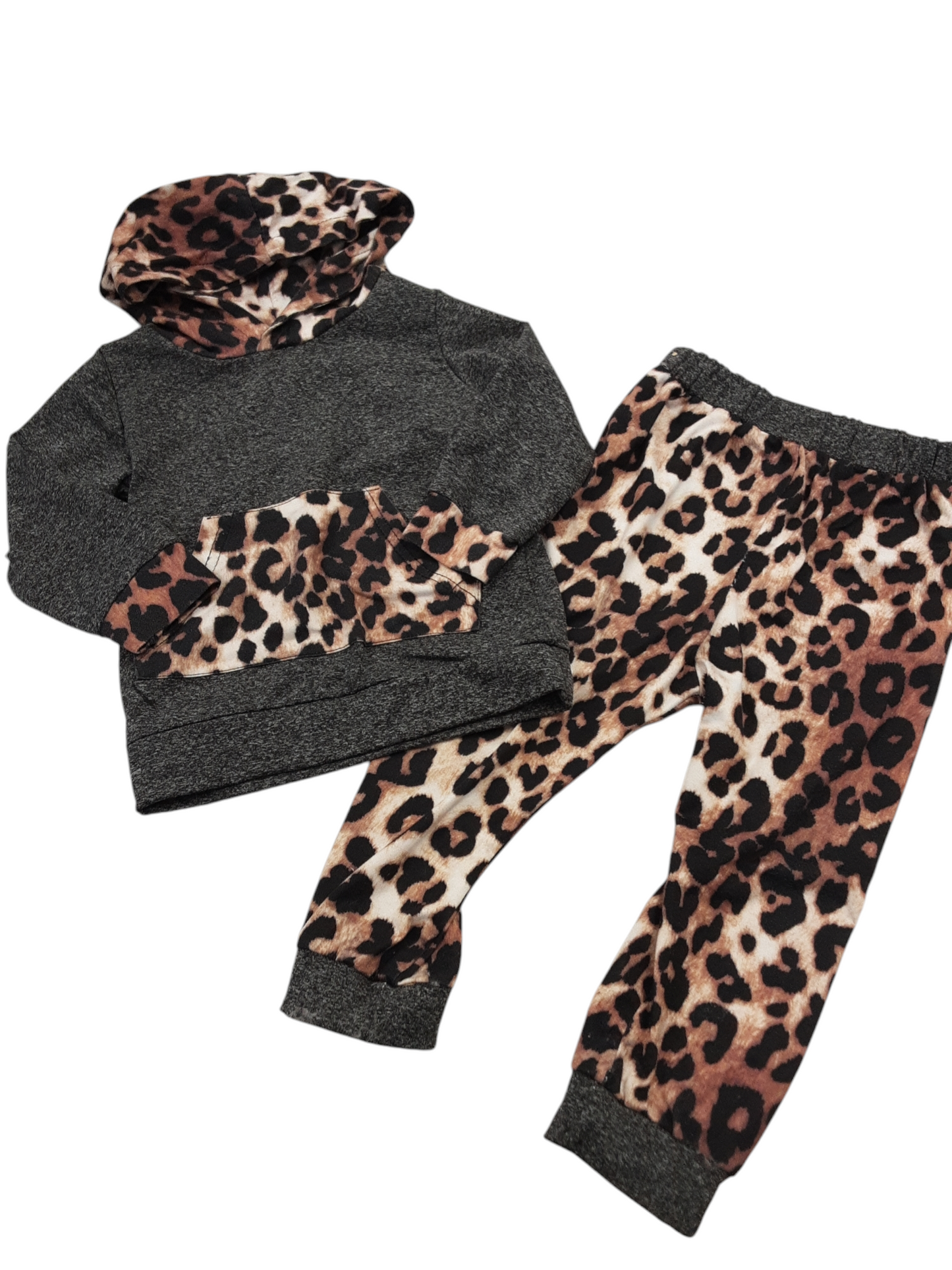 2 pc animal print set size 18-24months