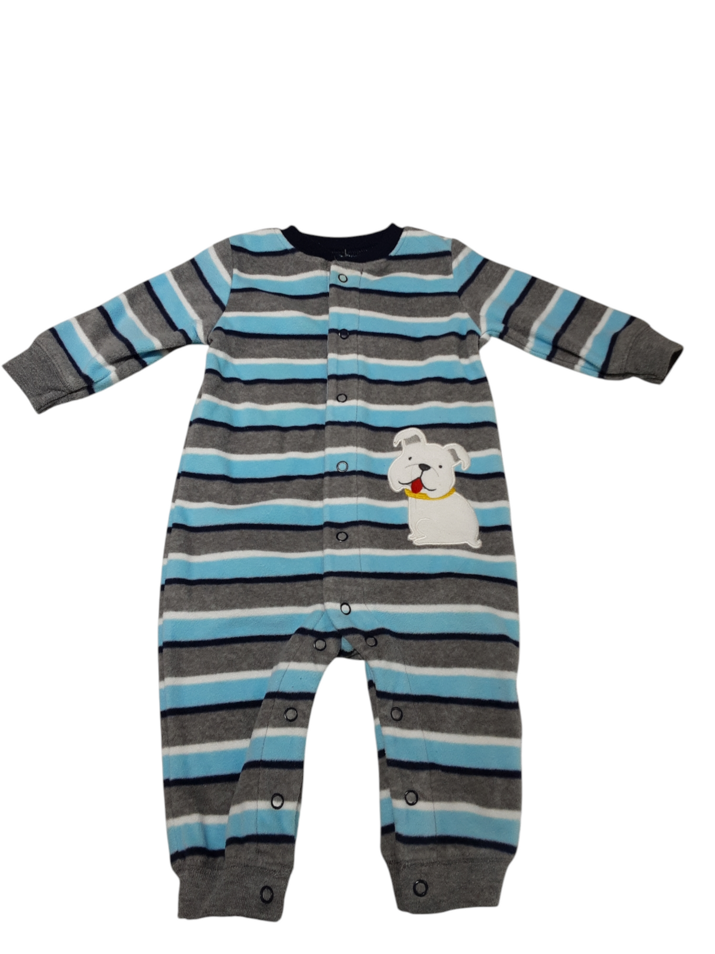 Striped fleece sleeper size 3-6m