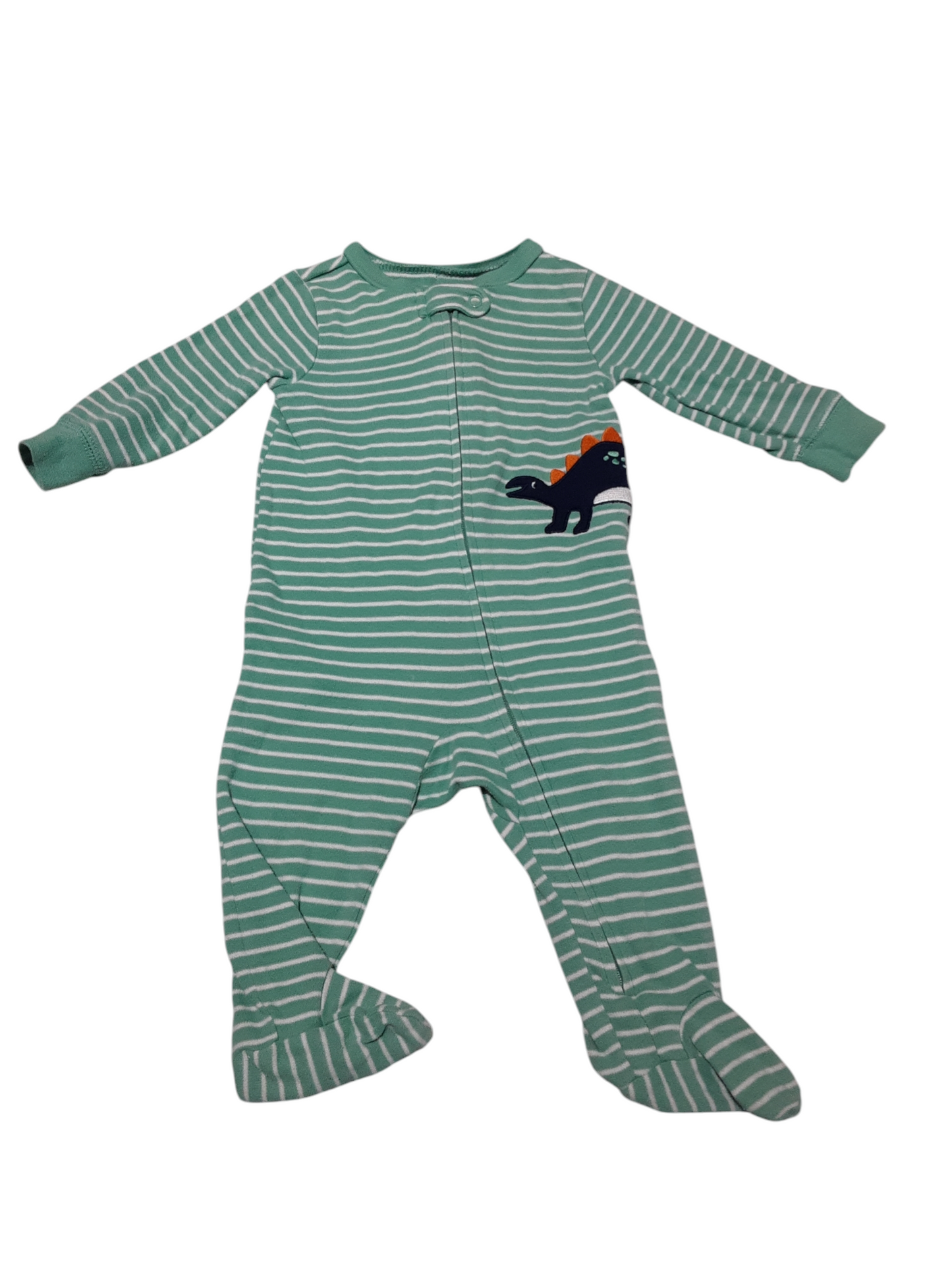 Teal dinosaur sleeper size 6m