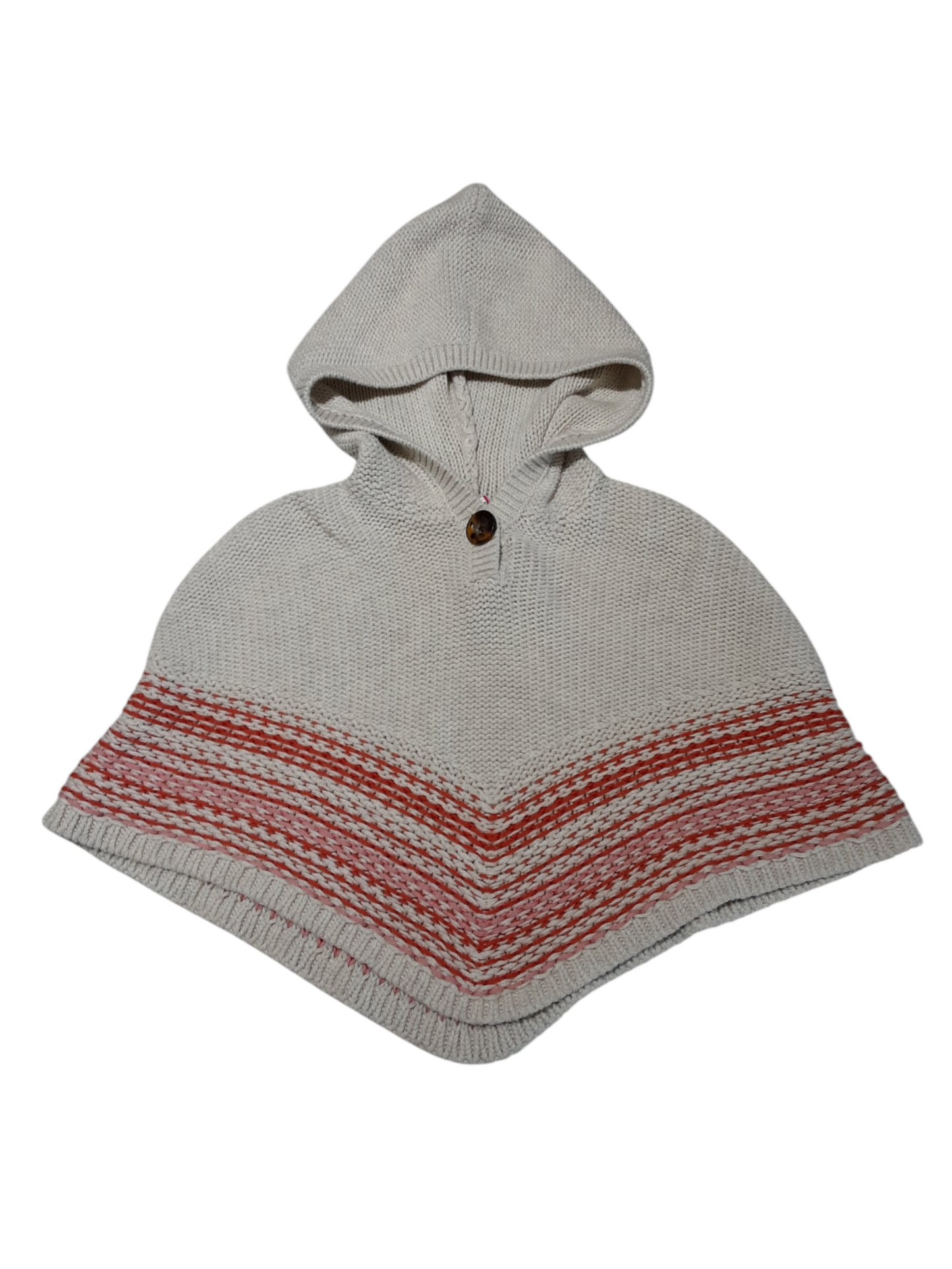 Hooded poncho size 18-24m