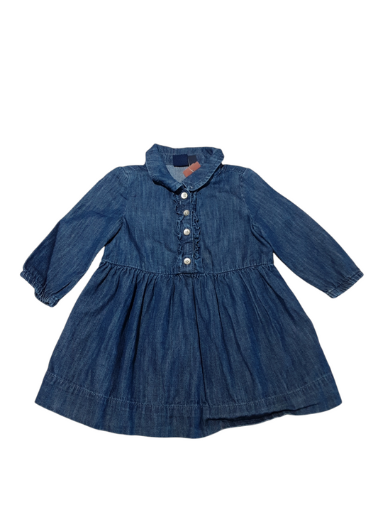 Denim colour dress size 12-18m