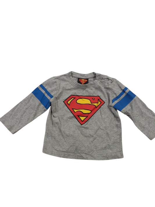 Superman top size 6-12months