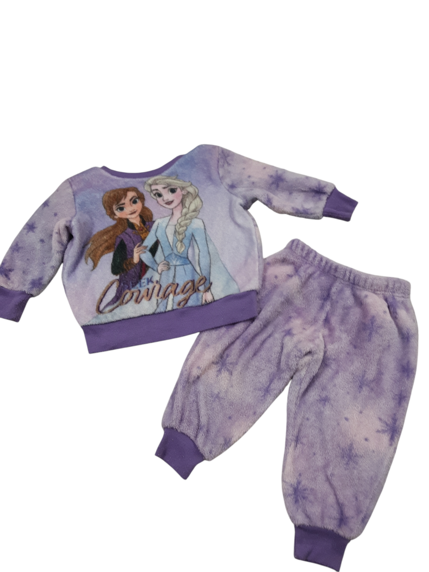 2 pc frozen fluffy set size 2