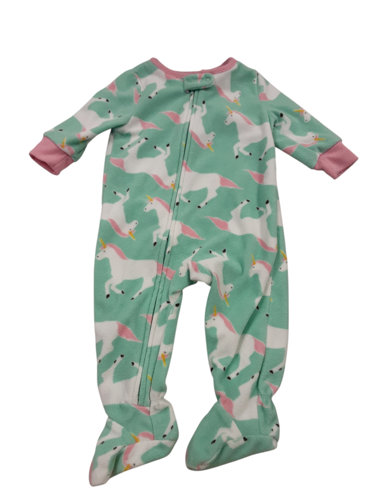 Unicorn fleece sleeper size 6m