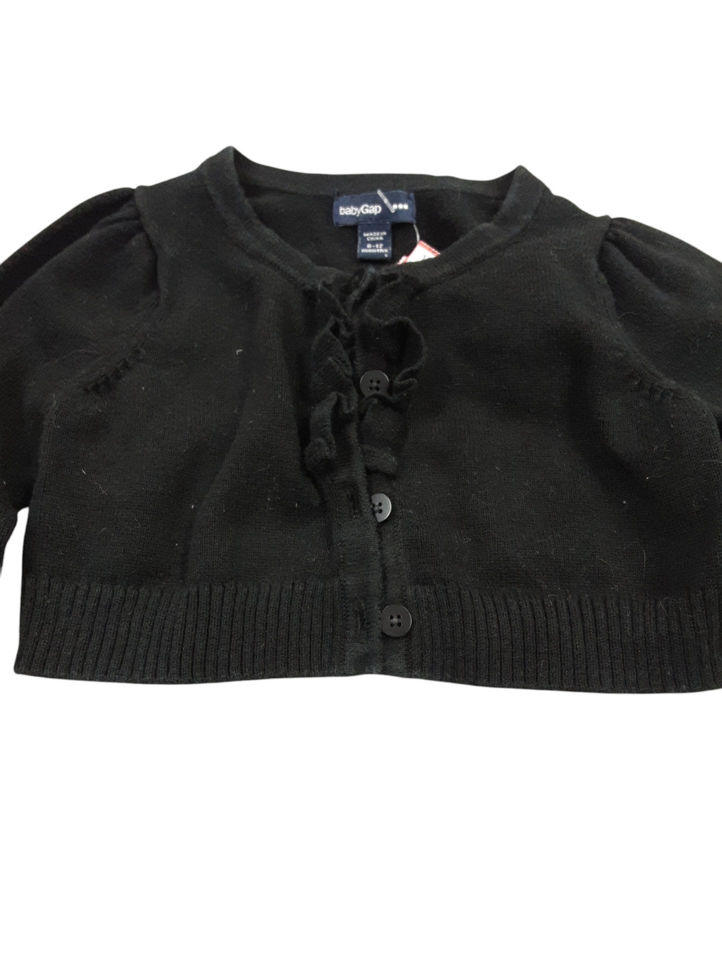 Ruffled cropped cardigan size 6-12months