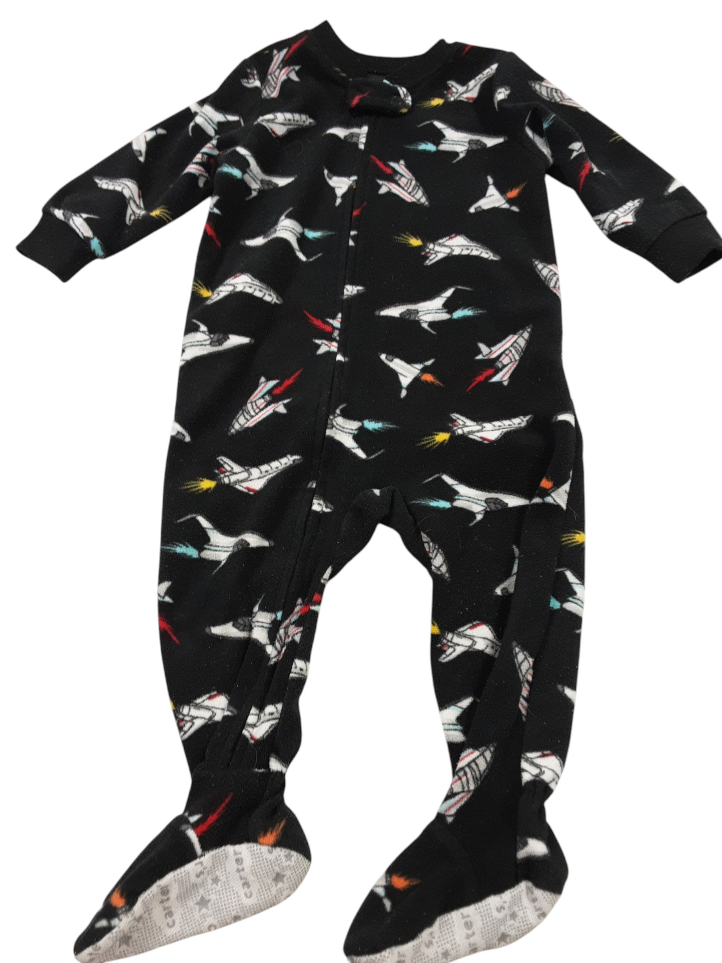 Jet plane fleece sleeper size 12months