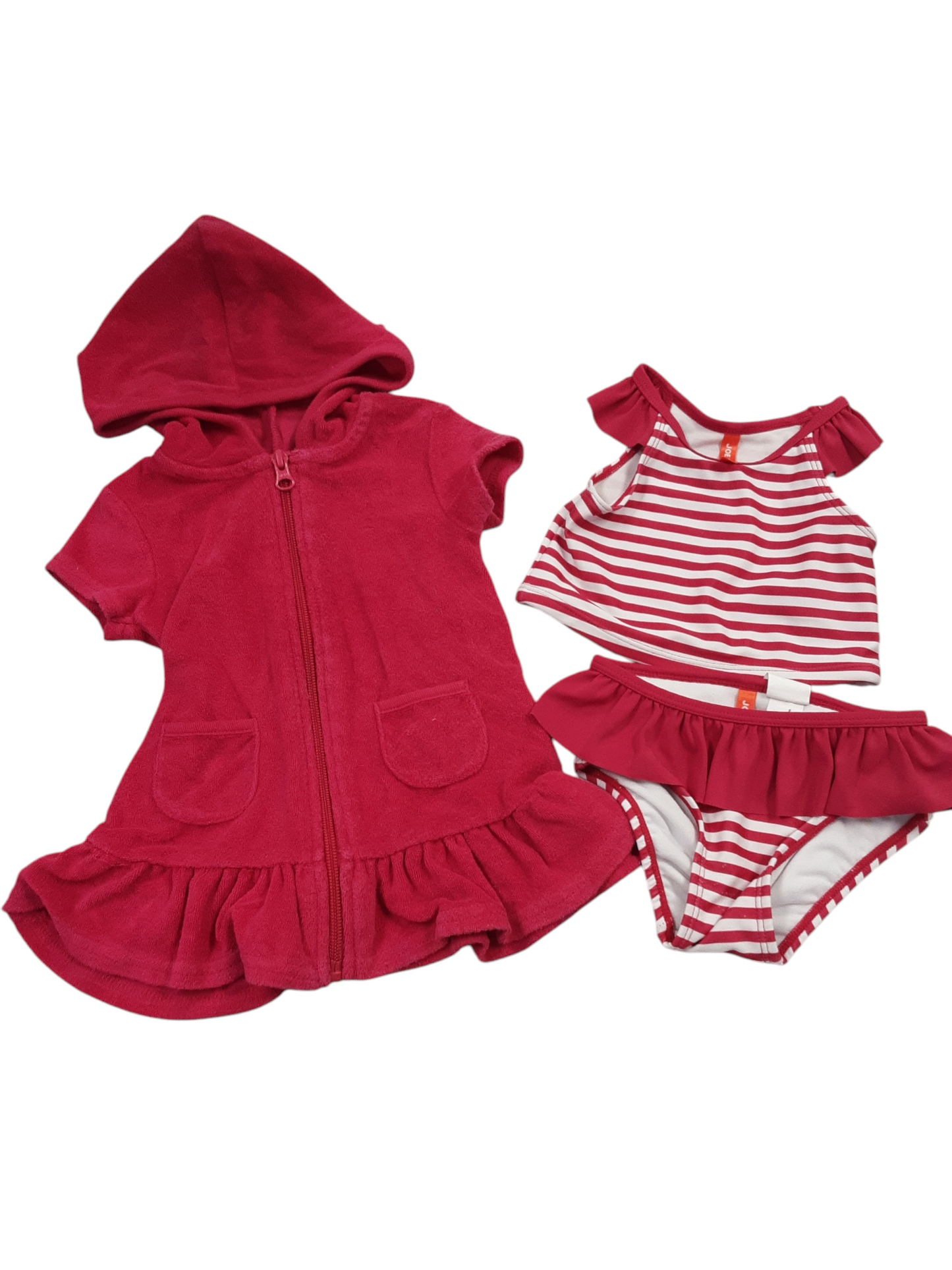 2pc swimsuit with cover up size 6-12months