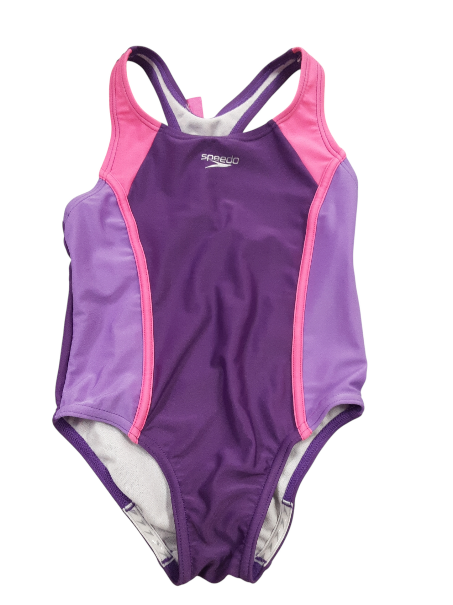 Purple and pink swimsuit size 6