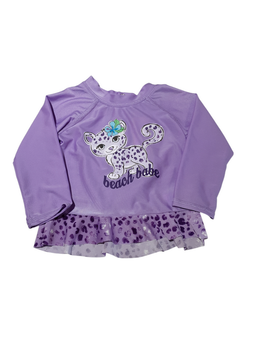 Beach babe rash guard size 6-9m