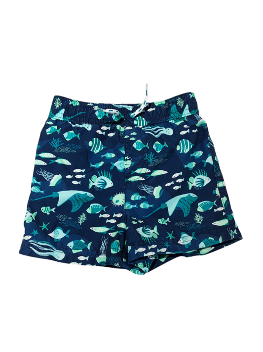 Blue fish trunks size 6-12m