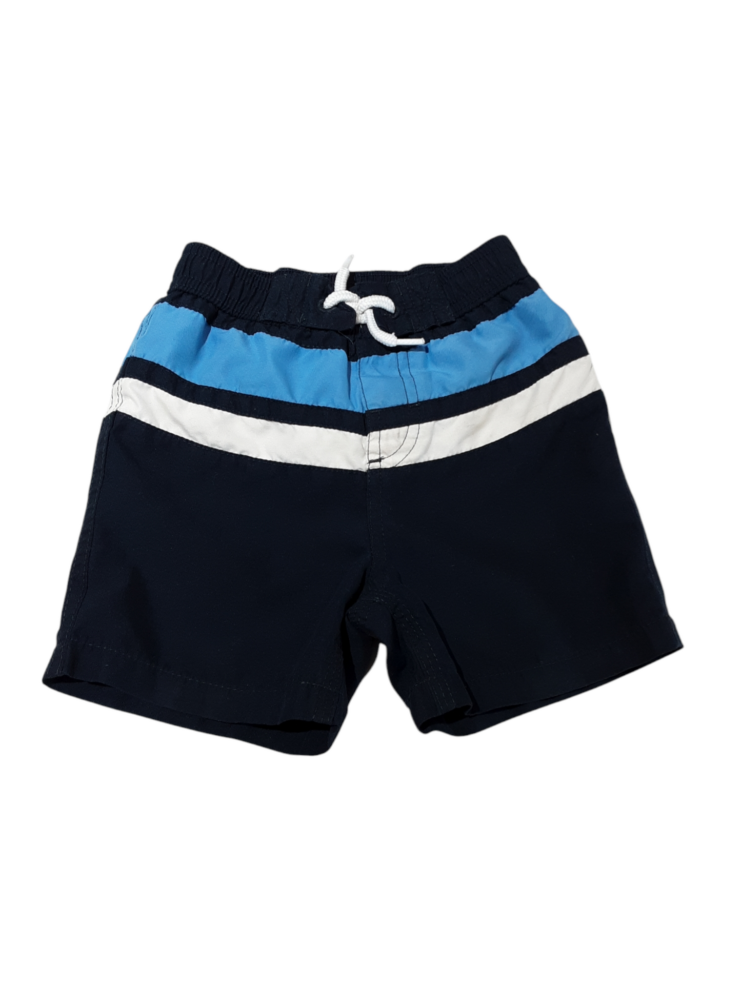 Blue striped trunks size 12-18m