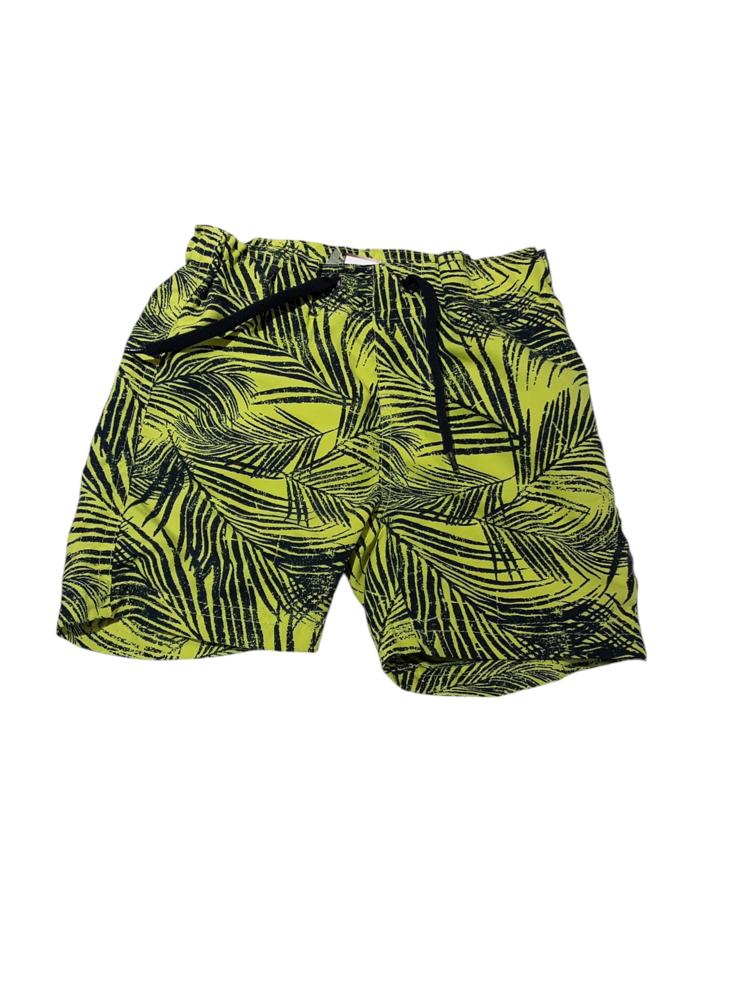 Yellow Palm Swim Shorts, size 9-12m