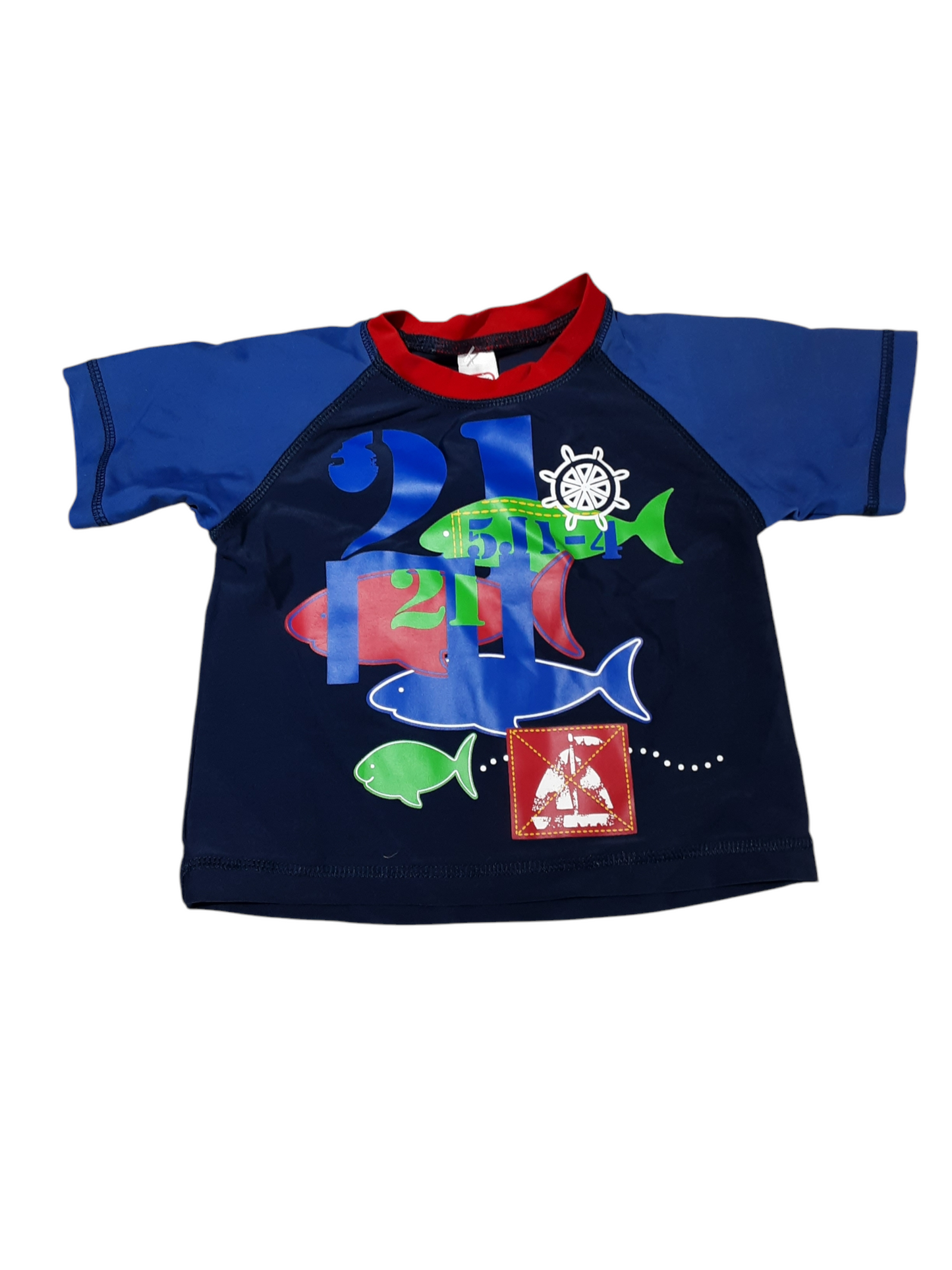 Fishes Rash Guard, size 12-18m