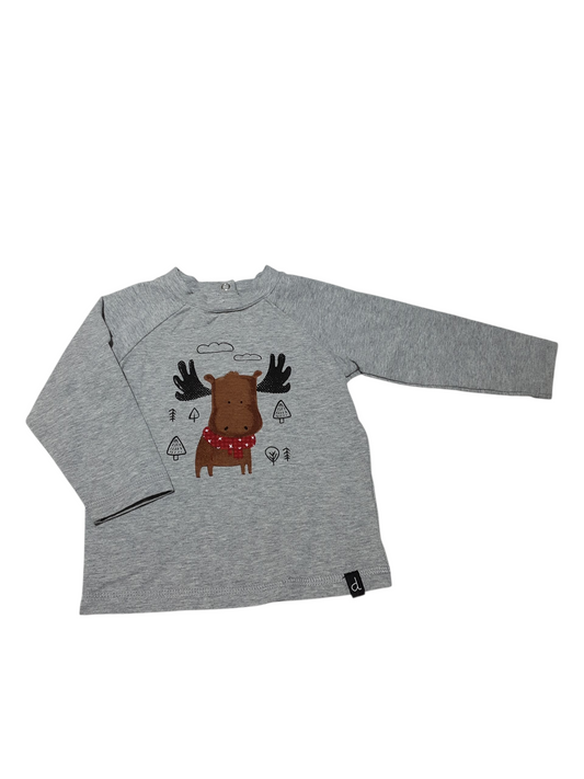 Moose print shirt 12m
